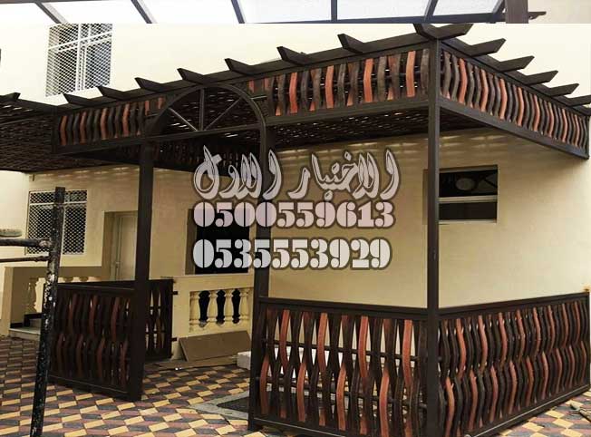 مظلات خشبية للحدائق